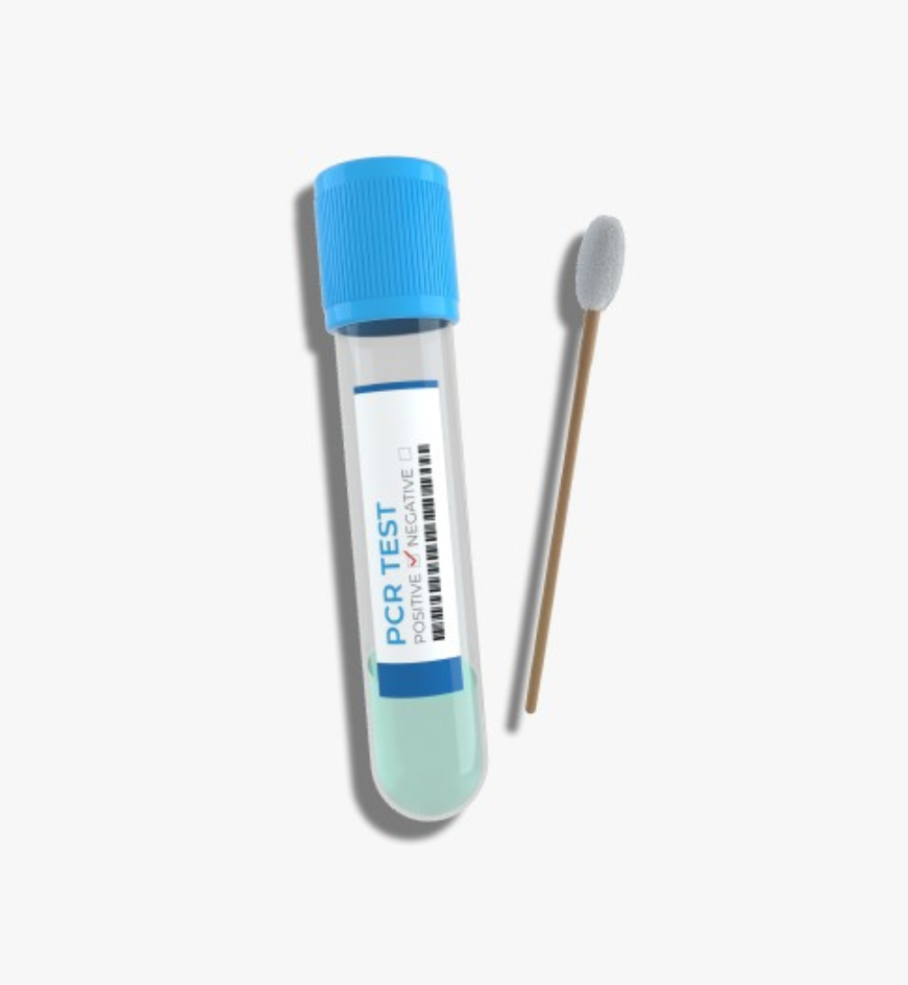 PCR test tube and swab