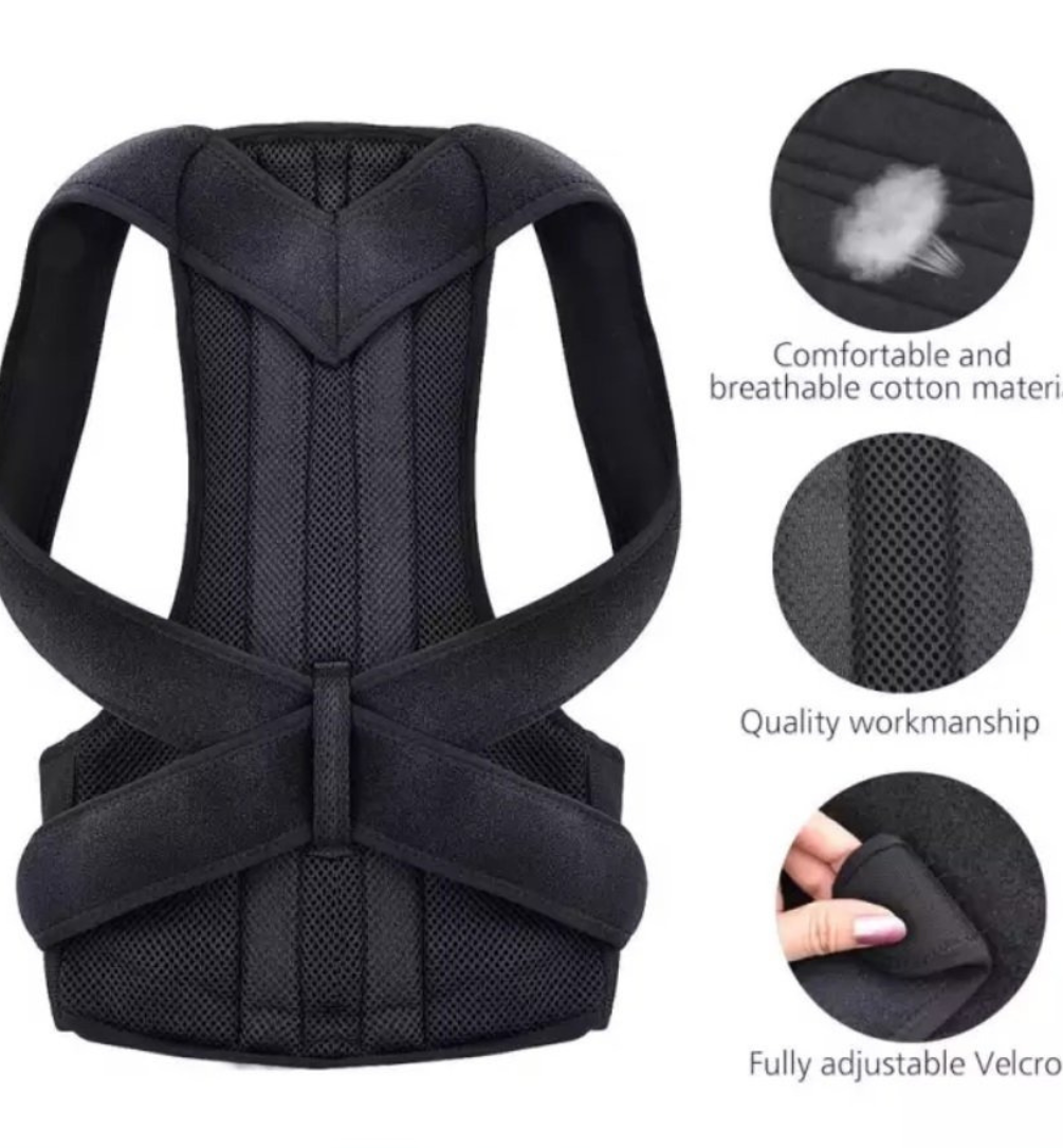 Adjustable back posture brace